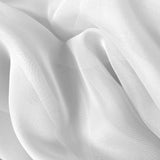 Set of 2 Luxton White Sheer Curtains, Rod Pocket Voile Curtain Panels 140x213cm (White Colour)