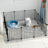 16-Panel Modular Metal Small-Animal Playpen with Door