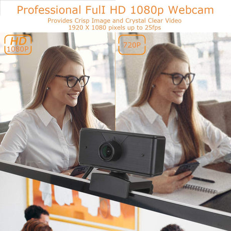 1080P Webcam with Built-in microphone