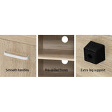 TV Unit 160cm Length Timber Entertainment Unit TV Cabinet, Wood