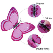 24-Piece Purple & Pink 3D Butterfly Wall Décor Set