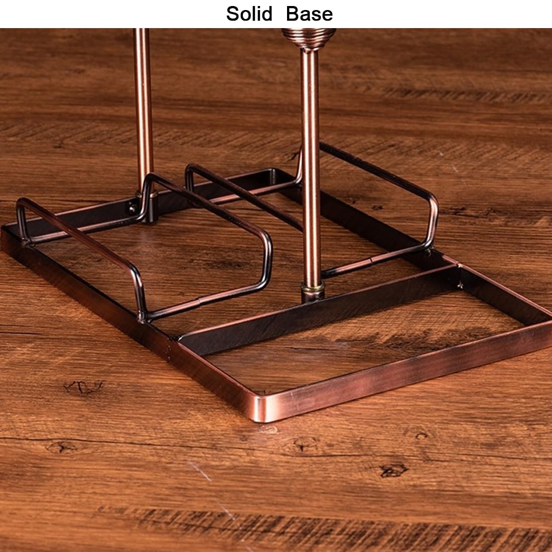Bronze Wine Display Stand for 2 Bottles, 6 Glasses & Decanter