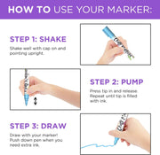 Fine Tip Chalk Markers (10 Pack 3mm) - Bold Color Erasable Dry Erase Marker Pens for Blackboards, Chalkboard, Window, Bistro - 3mm Reversible Bullet & Chisel Point 