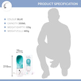 Dog Water Bottle for Walking Hiking Camping Beach Outdoor Travel Lead Leash Accessory Puppy Dogs Pets Drink Alternative to Pet Collapsible Bowl Small (350ml (S/M) Blue)