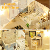 DIY Dollhouse Miniature with Furniture Kit