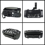 Party Lights DJ/Disco Lights, 8x3W Mini Spider Moving Head LED Beam Stage Light RGBW, Sound Activated/DMX-512 Control for Party, bar, Celebration, Concert, Club