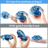 Hand Operated Drones for Kids or Adults - Air Magic Scoot Hands Free Mini Drone Helicopter, Easy Indoor UFO Flying Ball Drone Toys for Boys or Girls (RED)
