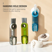 3-in-1 Bottle Lid, Rim & Crevice Cleaning Brush