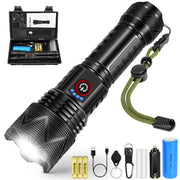 6000 mAh USB Rechargeable Zoom Torch with 5 Modes