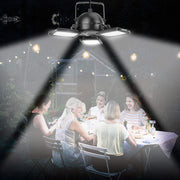 Solar Pendant Lights Outdoor Indoor 800LM 60LED Solar Powered Shed Light 3 Leaf Adjustable Solar Security Lights with Remote for Home Garage Garden Barn Tent