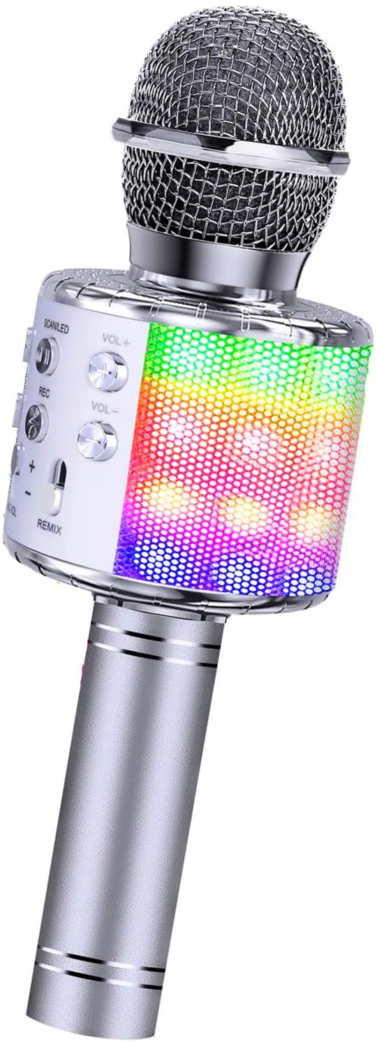 BlueFire 4-in-1 LED Bluetooth Karaoke Microphone – 4 Colours
