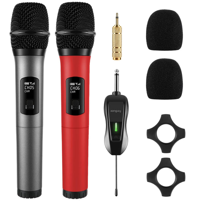 Kydinmo Single Wireless Dynamic Microphone with Plug-In Receiver