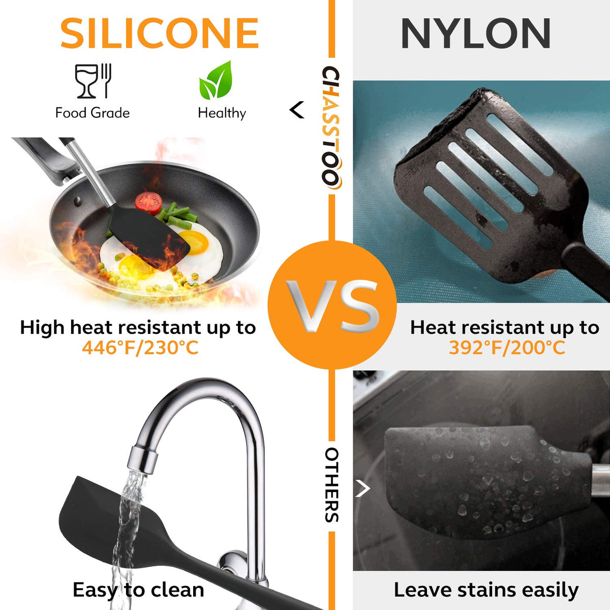 Silicone Kitchen Cooking Utensils Set-17pcs