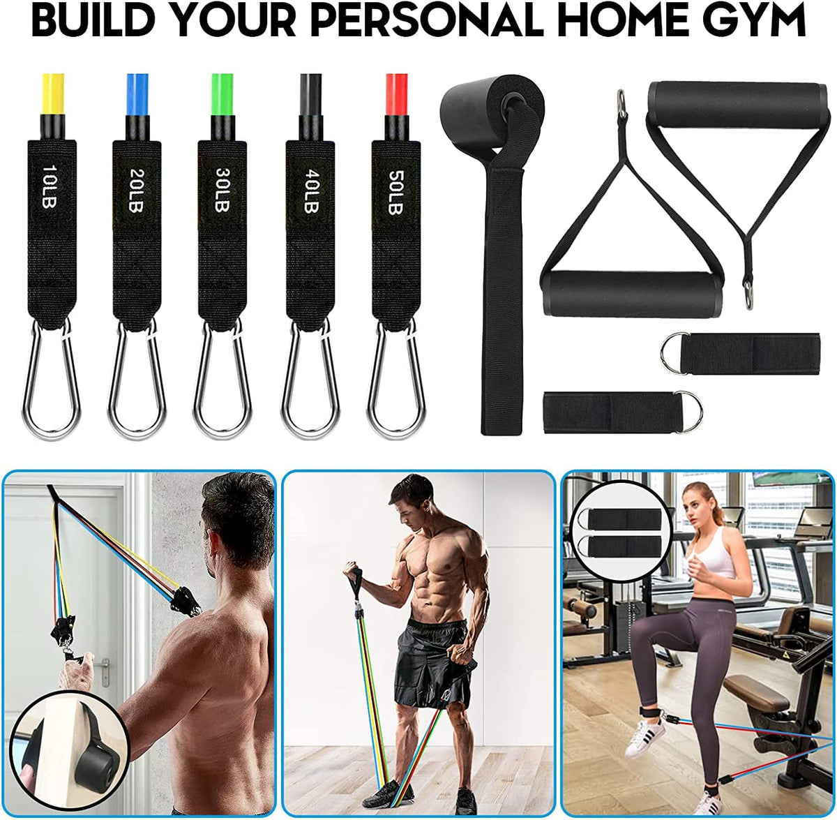 Resistance Band Training Set with Accessories