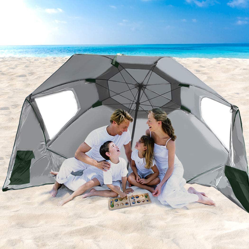 Beach Umbrella Outdoor Umbrellas Garden Sun Shade Shelter Patio 2.13M