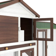 Large Wooden Small-Animal Hutch & Run