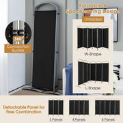 188cm Folding 6-Panel Room Divider – 4 Colours