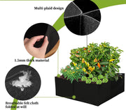 128-Gallon 8-Section Fabric Raised Garden Bed
