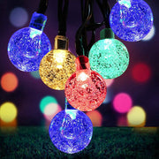24ft Multicolour Solar Globe String Lights – 50 LEDs & 8 Modes