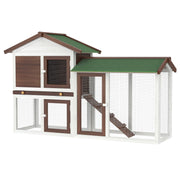 Large Wooden Small-Animal Hutch & Run