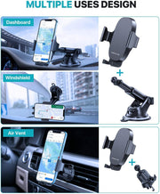 Miracase 3-Way Car Phone Holder – Dashboard, Windscreen & Vent