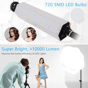 Photography Softbox Lighting Kit 3200 - 5600K Bi-Color Dimmable Continuous Lighting LED Soft Box Photo Studio Equipment with 720PCS SMD LED Beads/Remote/Power Adapters/Carry Bag for Portrait Product Fashion Video Shooting