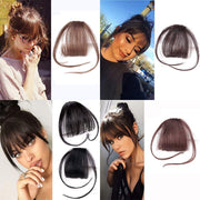 Dark-Brown Clip-In Fringe with Side Sections