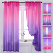 102 × 160 cm Pink-Purple Ombré Sheer Curtain – 1 Panel