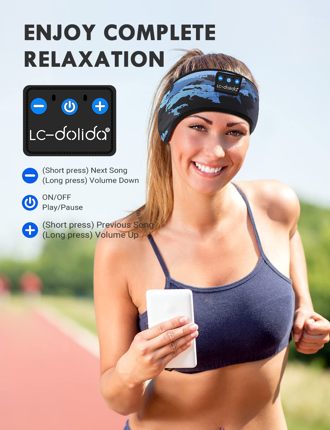 LC-dolida Bluetooth Sleep Headphones Headband