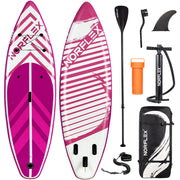 10 ft 6 in Inflatable Stand-Up Paddle Board Bundle – Pink