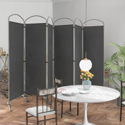 188cm Folding 6-Panel Room Divider – 4 Colours