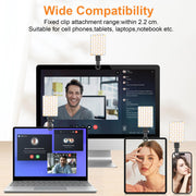Rechargeable 60-LED Selfie & Video Light – Clip Mount