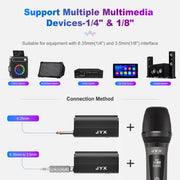 JYX Dual Rechargeable UHF Wireless Microphone Set