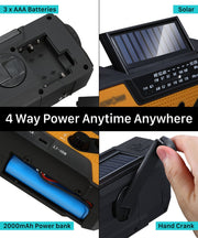 Emergency Solar Hand Crank Portable Radio