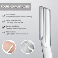 4-Piece Eyebrow Grooming Kit – Razors, Scissors & Tweezers