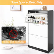 3-Drawer Enclosed Shoe Cabinet – Up to 30 Pairs