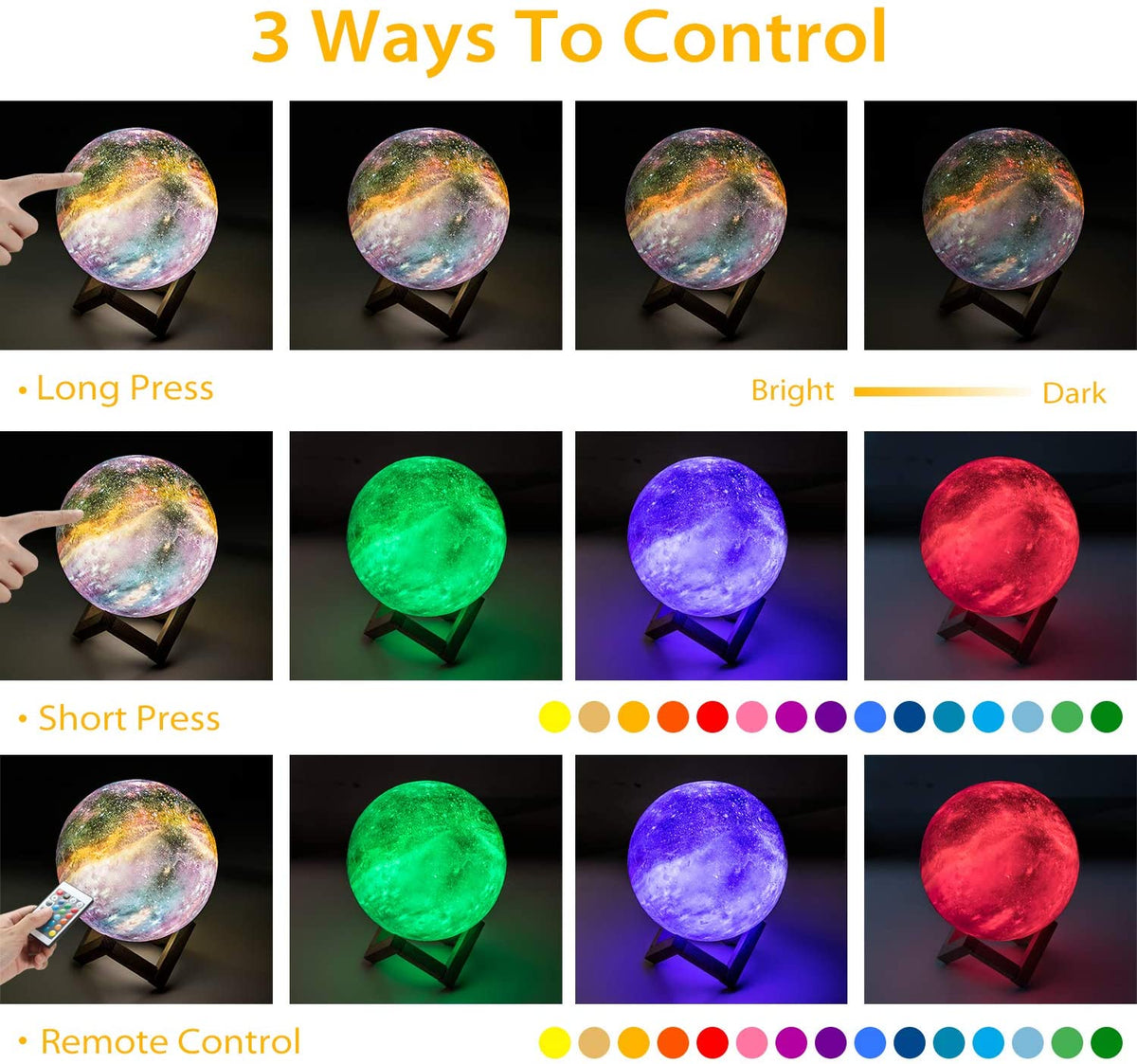 OxyLED Moon Lamp