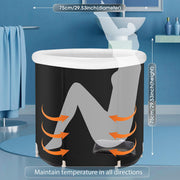 75 × 75 cm Foldable Cold-Plunge Tub with Lid