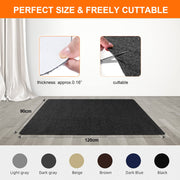 90 × 120 cm Carpeted Office Chair Mat for Hard Floors