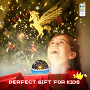 Rotating LED Star Projector Night Light with Music & Remote
