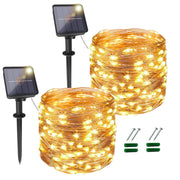 20m Solar Fairy Lights with 200 LEDs – 2 Pack