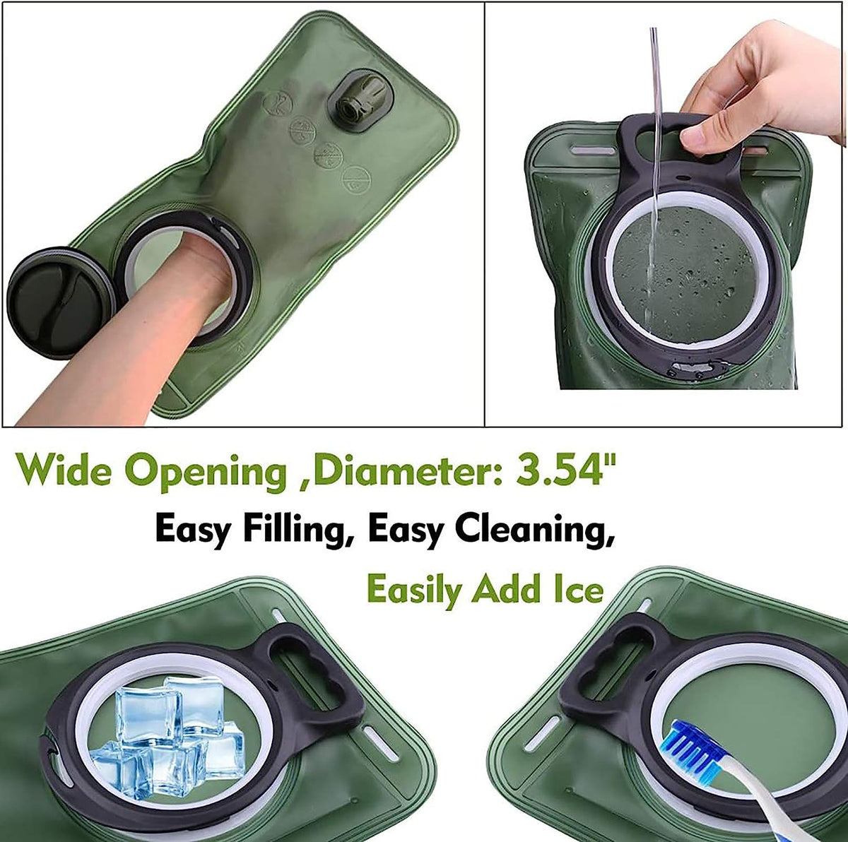 2L Hydration Bladder with Detachable Drinking Hose