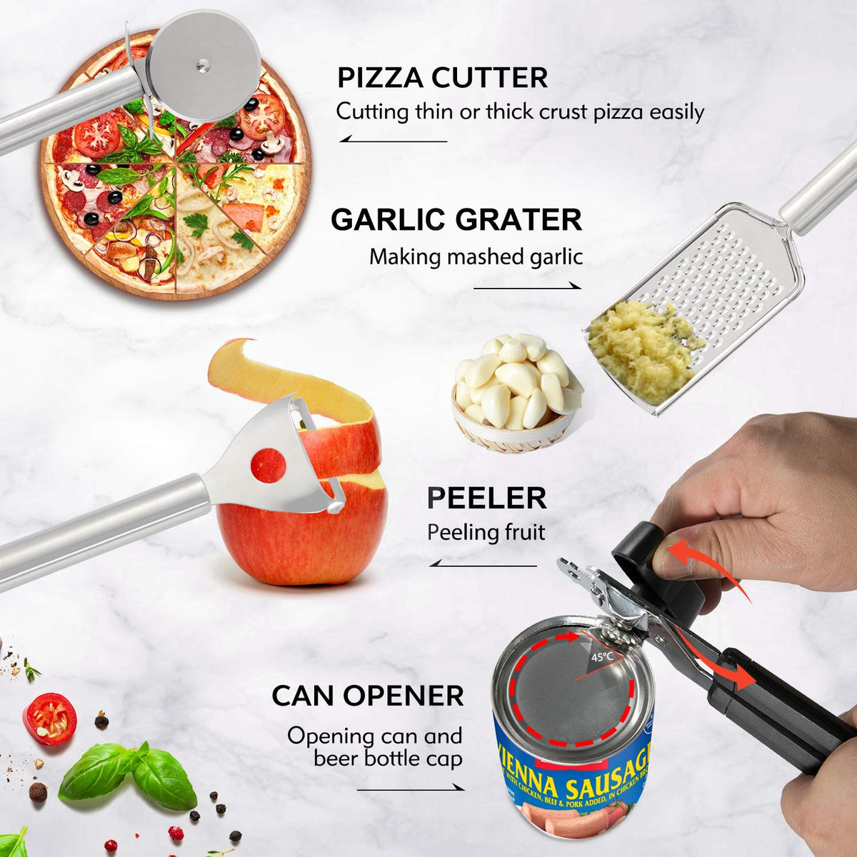 Silicone Kitchen Cooking Utensils Set-17pcs