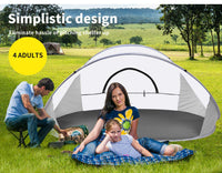4-Person Pop-Up Beach & Camping Shelter with Carry Bag