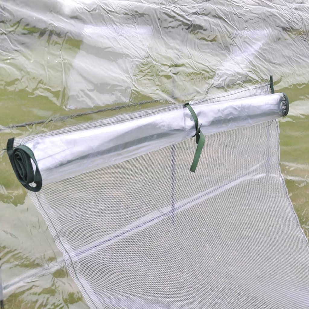 Walk-In Tunnel Greenhouse with 6 Mesh Windows