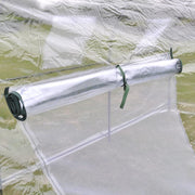 Walk-In Tunnel Greenhouse with 6 Mesh Windows