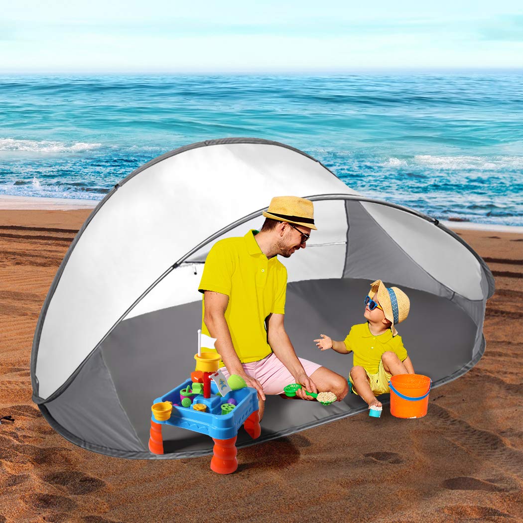 4-Person Pop-Up Beach & Camping Shelter with Carry Bag