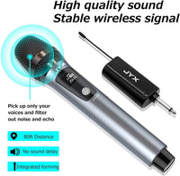 JYX Single UHF Wireless Microphone with Rechargeable Receiver