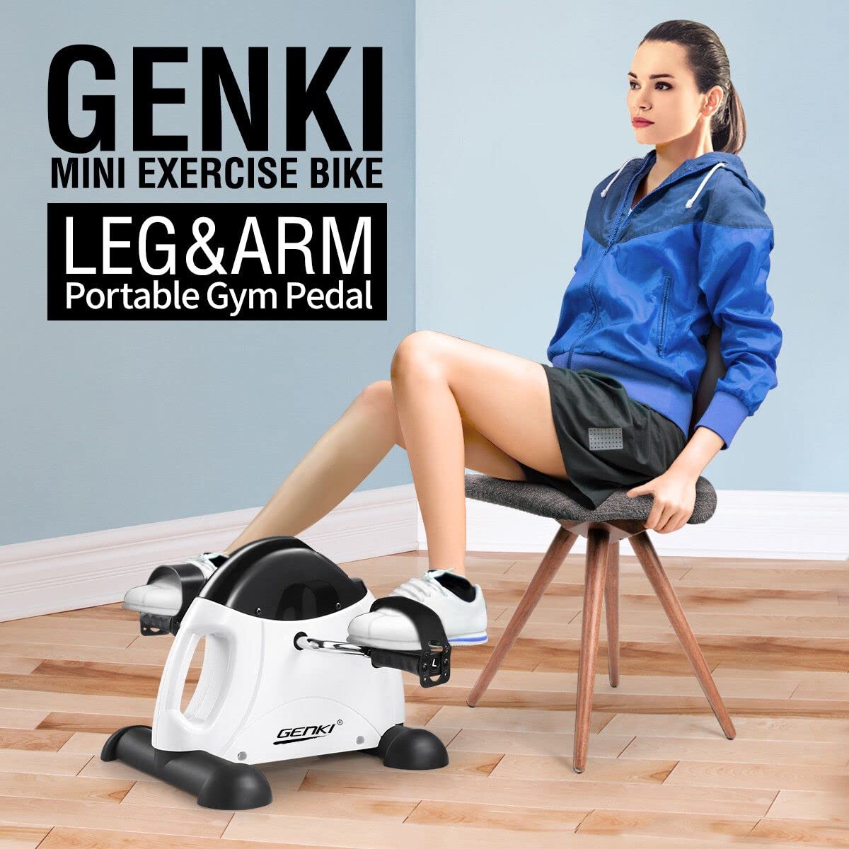 Portable Mini Pedal Exerciser with LCD Display