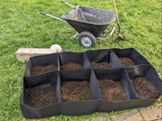 128-Gallon 8-Section Fabric Raised Garden Bed